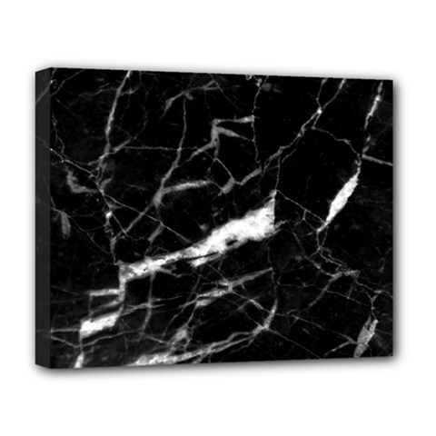 Black Texture Background Stone Deluxe Canvas 20  X 16   by Celenk