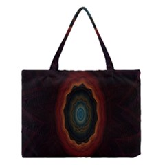 Cosmic Eye Kaleidoscope Art Pattern Medium Tote Bag by Celenk