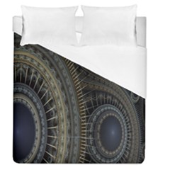 Fractal Spikes Gears Abstract Duvet Cover (queen Size) by Celenk