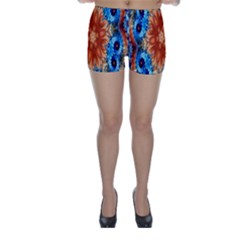 Alchemy Kaleidoscope Pattern Skinny Shorts by Celenk