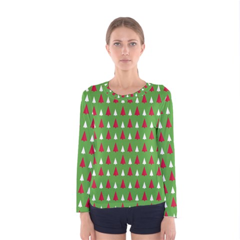 Christmas Tree Women s Long Sleeve Tee by patternstudio