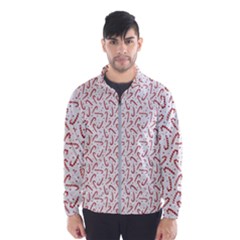 Candy Cane Wind Breaker (men) by patternstudio