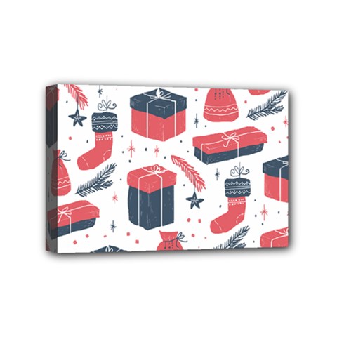 Christmas Gift Sketch Mini Canvas 6  X 4  by patternstudio