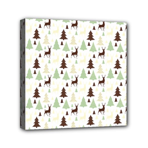 Reindeer Tree Forest Mini Canvas 6  X 6 