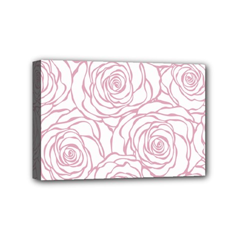 Pink Peonies Mini Canvas 6  X 4  by NouveauDesign