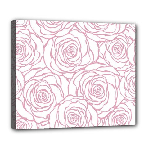 Pink Peonies Deluxe Canvas 24  X 20   by NouveauDesign