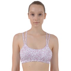 Pink Peonies Line Them Up Sports Bra by NouveauDesign