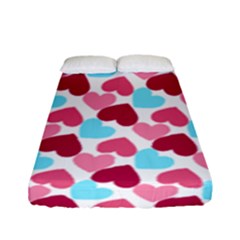 Bold Valentine Heart Fitted Sheet (full/ Double Size) by Bigfootshirtshop