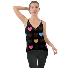 Emo Heart Pattern Cami