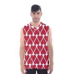 Hearts Pattern Seamless Red Love Men s Basketball Tank Top by Celenk