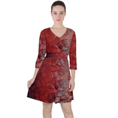 Pattern Backgrounds Abstract Red Ruffle Dress