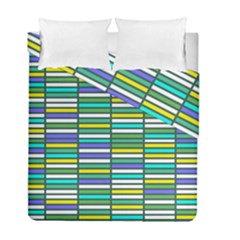 Color Grid 03 Duvet Cover Double Side (full/ Double Size)