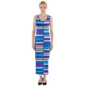 Color Grid 04 Fitted Maxi Dress View1