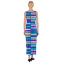 Color Grid 04 Fitted Maxi Dress View2