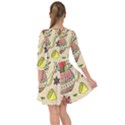 Colored Afternoon Tea Pattern Smock Dress View2