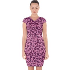 Leopard Heart 03 Capsleeve Drawstring Dress  by jumpercat