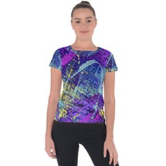 Ink Splash 01 Short Sleeve Sports Top  by jumpercat