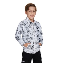 A Lot Of Skulls White Wind Breaker (kids)