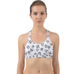 A Lot Of Skulls White Back Web Sports Bra