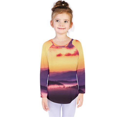 Great Smoky Mountains National Park Kids  Long Sleeve Tee by BangZart