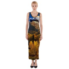 Colorado Fall Autumn Colorful Fitted Maxi Dress by BangZart