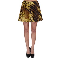 Pattern Tiger Stripes Print Animal Skater Skirt by BangZart