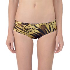 Pattern Tiger Stripes Print Animal Classic Bikini Bottoms