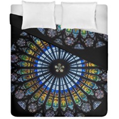 Rose Window Strasbourg Cathedral Duvet Cover Double Side (california King Size) by BangZart