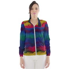 Watercolour Color Background Wind Breaker (women) by BangZart