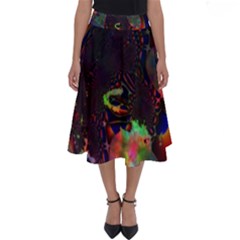 The Fourth Dimension Fractal Perfect Length Midi Skirt by BangZart