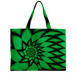 The Fourth Dimension Fractal Zipper Mini Tote Bag by BangZart