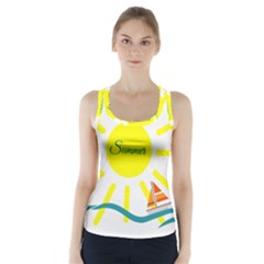 Summer Beach Holiday Holidays Sun Racer Back Sports Top by BangZart