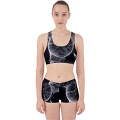 Space Universe Earth Rocket Work It Out Sports Bra Set by BangZart