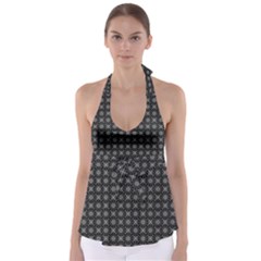 Kaleidoscope Seamless Pattern Babydoll Tankini Top