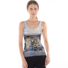 Venice Small Town Watercolor Tank Top by BangZart