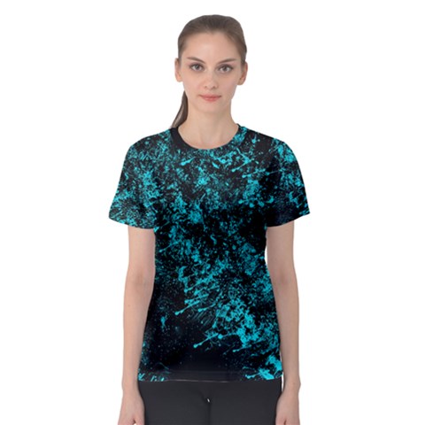 Blue Splash Women s Sport Mesh Tee by berwies