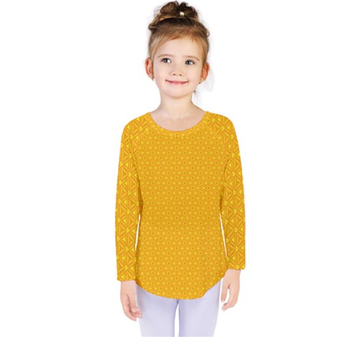 Texture Background Pattern Kids  Long Sleeve Tee by BangZart