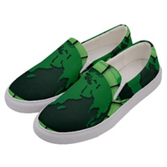 Earth Forest Forestry Lush Green Men s Canvas Slip Ons by BangZart