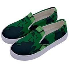 Earth Forest Forestry Lush Green Kids  Canvas Slip Ons by BangZart