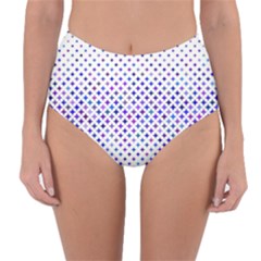 Star Curved Background Geometric Reversible High-waist Bikini Bottoms by BangZart