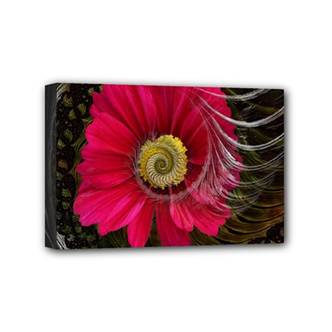 Fantasy Flower Fractal Blossom Mini Canvas 6  X 4  by BangZart