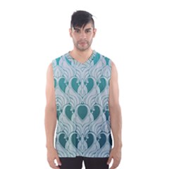 Teal Art Nouvea Men s Basketball Tank Top by NouveauDesign