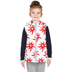 Star Figure Form Pattern Structure Kid s Puffer Vest by Celenk