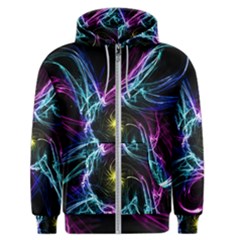 Abstract Art Color Design Lines Men s Zipper Hoodie by Celenk