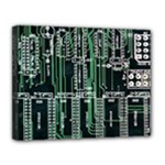 Printed Circuit Board Circuits Canvas 14  x 11 