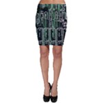 Printed Circuit Board Circuits Bodycon Skirt