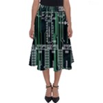 Printed Circuit Board Circuits Perfect Length Midi Skirt