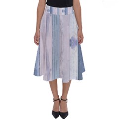 Plank Pattern Image Organization Perfect Length Midi Skirt by Celenk