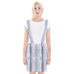 Plank Pattern Image Organization Braces Suspender Skirt by Celenk