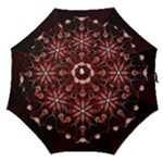 Mandala Red Bright Kaleidoscope Straight Umbrellas